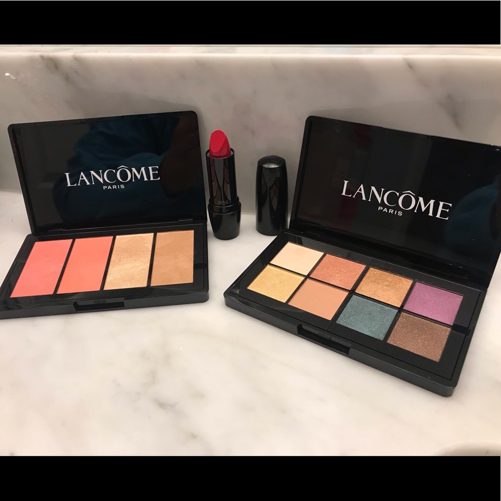 Lancôme Eyeshadow & Blush Palette, + Lipstick